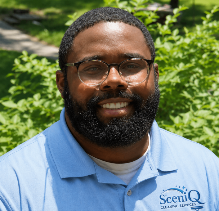 Quinton Hamilton, owner of Sceniq Cleaning Services